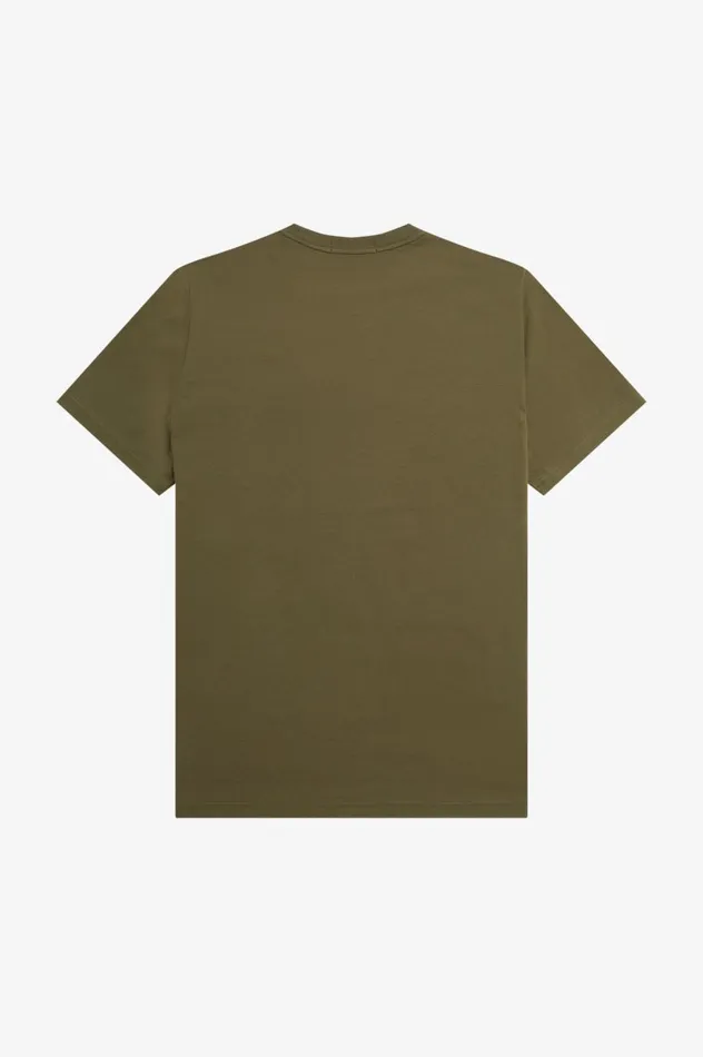 Men Embroidered TShirt Uniform Green Fred Perry TShirts