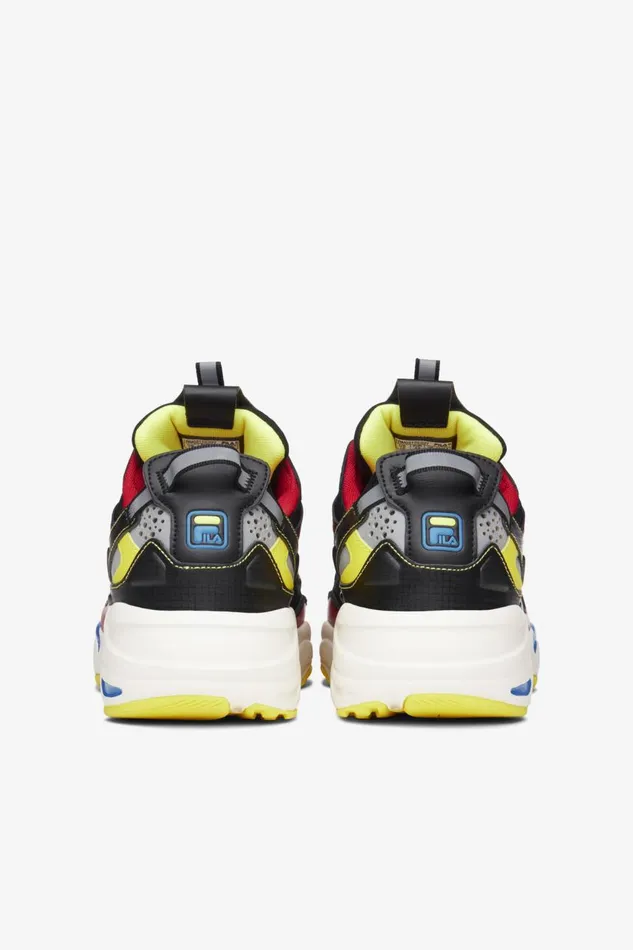 Men Fila Sneakers and Lifestyle Ray Tracer Apex Black Fila Red French Blue