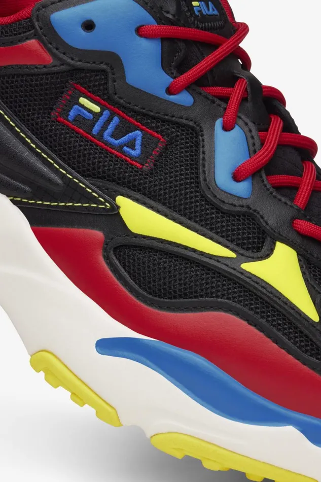 Men Fila Sneakers and Lifestyle Ray Tracer Apex Black Fila Red French Blue