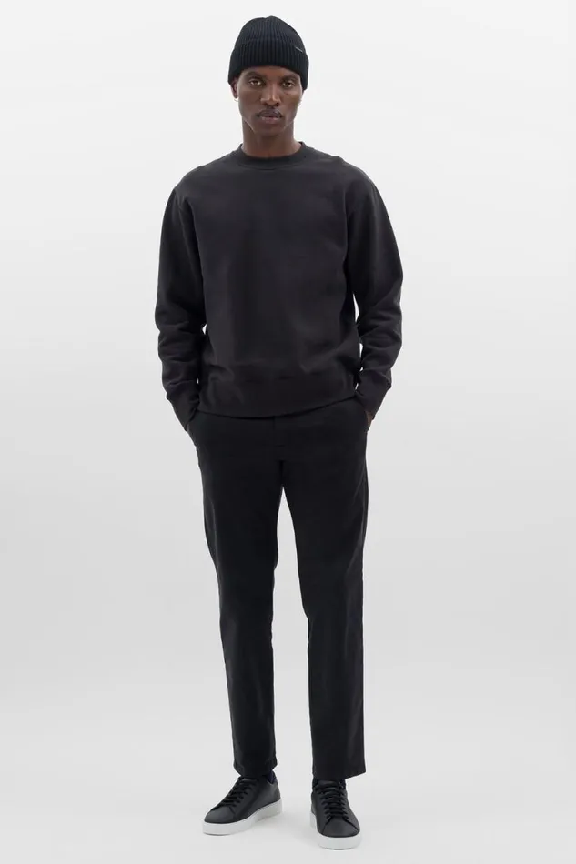 Men Fine Merino Rib Beanie Black Norse Projects Beanies