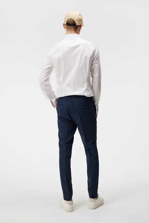 Men Grant Super Linen Pants Blue Indigo JLindeberg Tailored Trousers Men Grant Super Linen Pants Blue Indigo JLindeberg Tailored Trousers