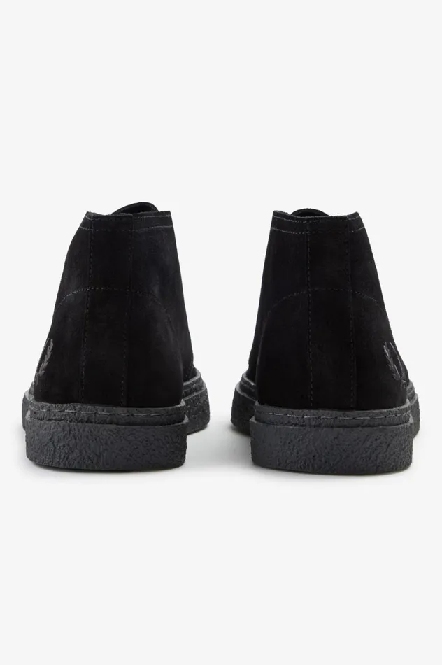 Men Hawley Black Fred Perry Shoes