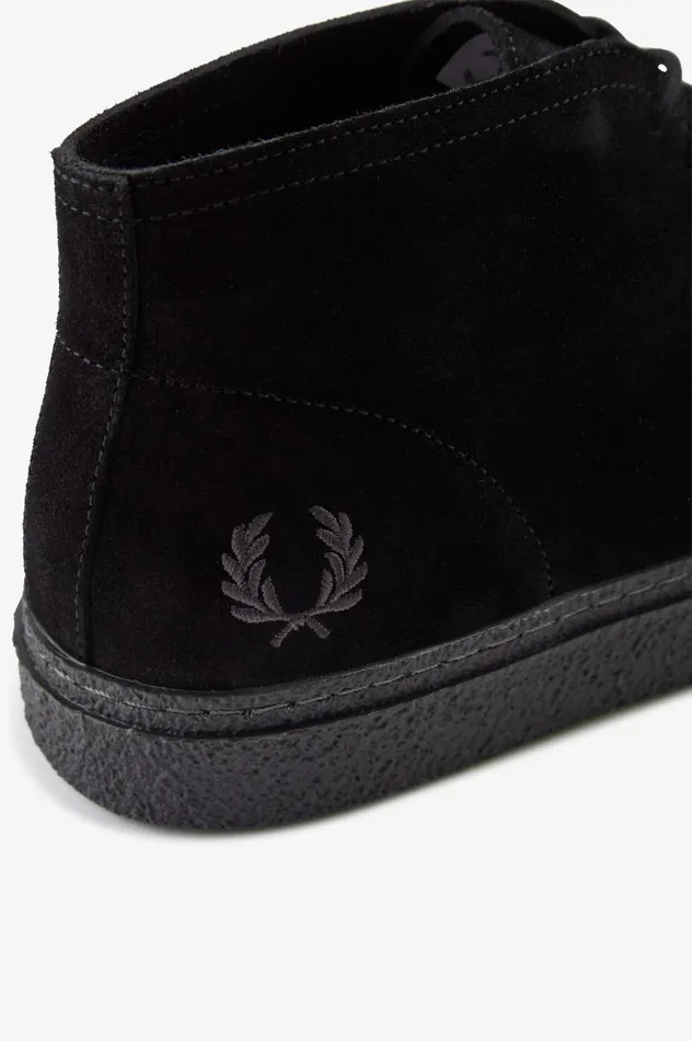Men Hawley Black Fred Perry Shoes