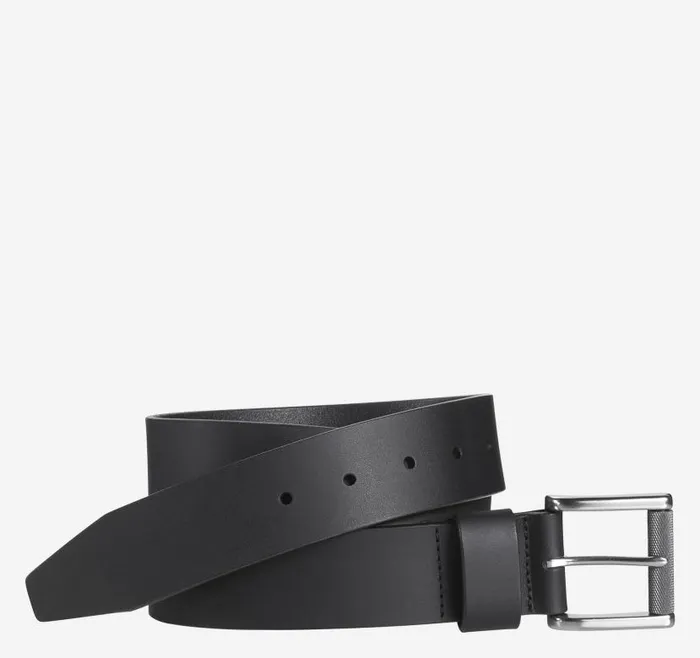 Men Johnston and Murphy Belts Roller Buckle Belt Black