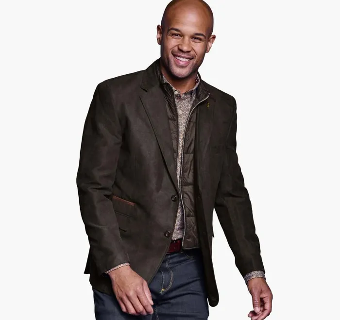Men Johnston and Murphy Blazers Plush Bib Blazer Olive