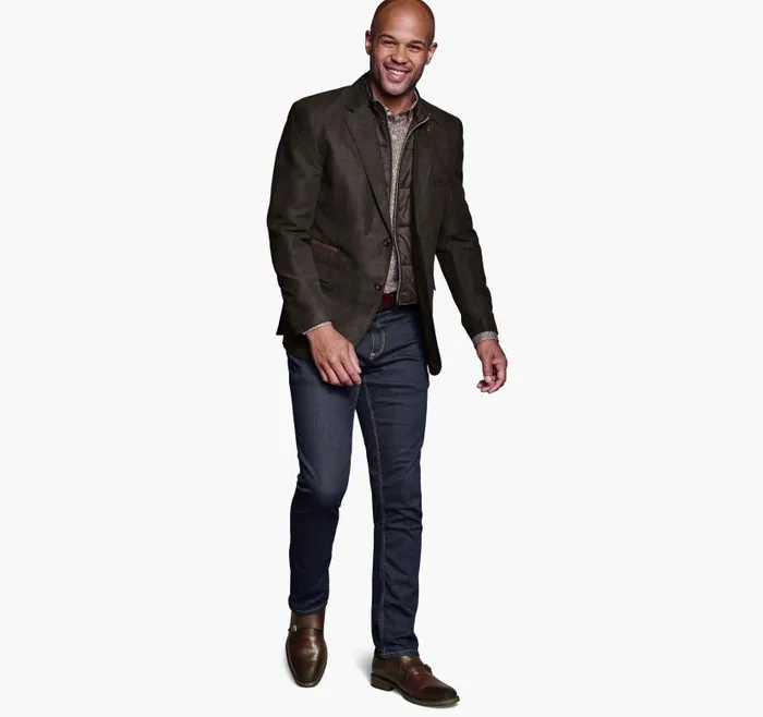 Men Johnston and Murphy Blazers Plush Bib Blazer Olive Men Johnston and Murphy Blazers Plush Bib Blazer Olive
