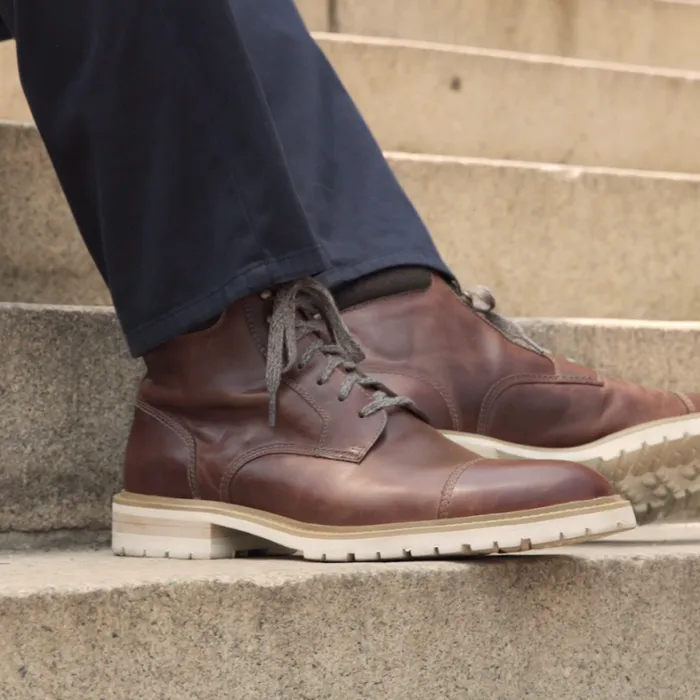 Men Johnston and Murphy Boots Barrett Moc Toe Boot Mahogany Full Grain Men Johnston and Murphy Boots Barrett Moc Toe Boot Mahogany Full Grain