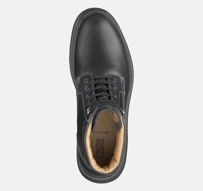 Men Johnston and Murphy Boots Kelton Plain Toe Boot Black Full Grain Men Johnston and Murphy Boots Kelton Plain Toe Boot Black Full Grain