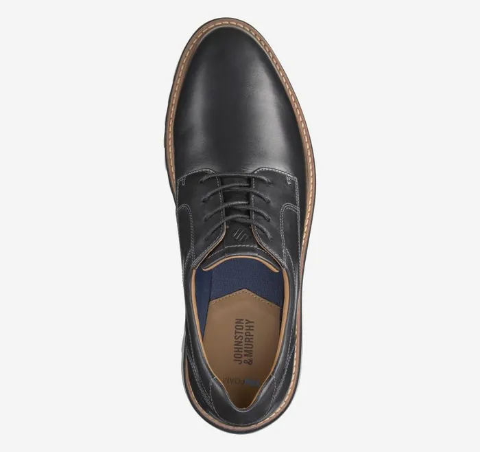 Men Johnston and Murphy LaceUps Braydon Plain Toe Black Full Grain Men Johnston and Murphy LaceUps Braydon Plain Toe Black Full Grain