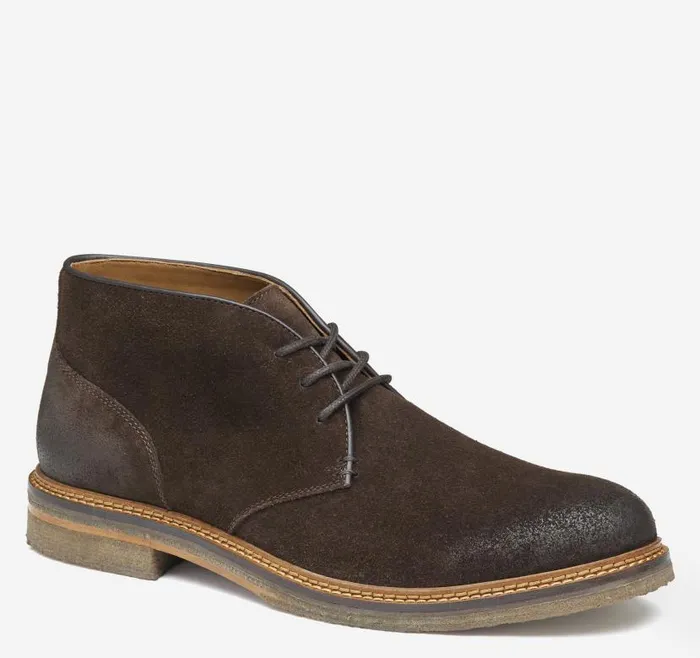Men Johnston and Murphy LaceUps Calder Chukka Brown Oiled Suede