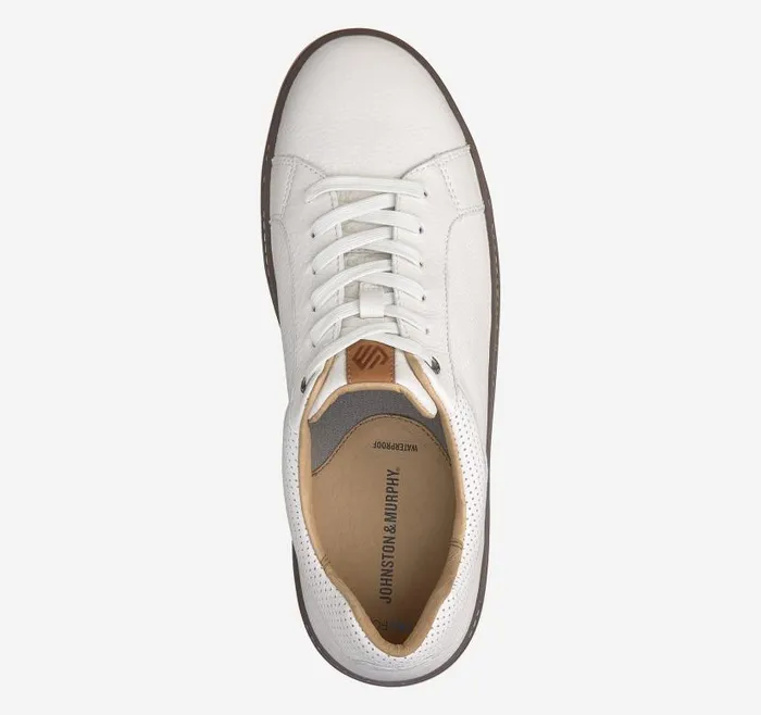 Men Johnston and Murphy LaceUps McGuffey Lug LaceToToe White Waterproof Full Grain Men Johnston and Murphy LaceUps McGuffey Lug LaceToToe White Waterproof Full Grain
