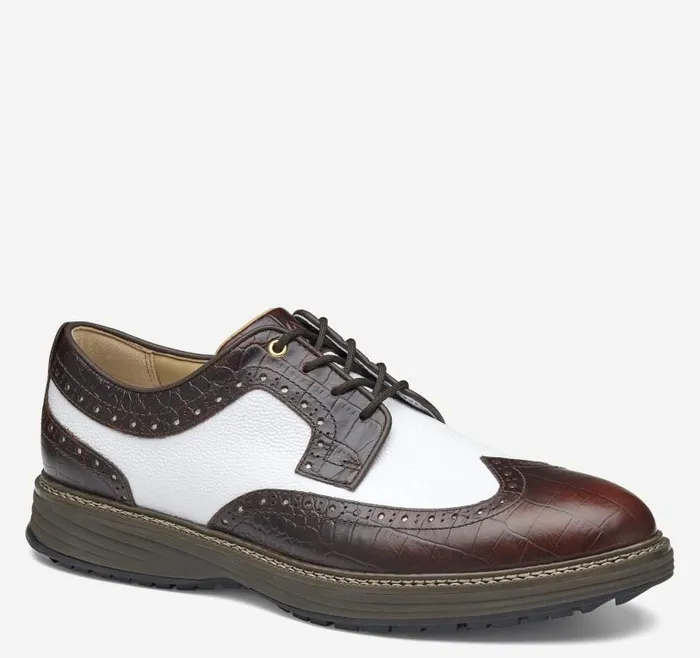 Men Johnston and Murphy LaceUps Upton GL3 Luxe Hybrid Dark Brown Waterproof Full Grainwhite Scotch Grain Men Johnston and Murphy LaceUps Upton GL3 Luxe Hybrid Dark Brown Waterproof Full Grainwhite Scotch Grain