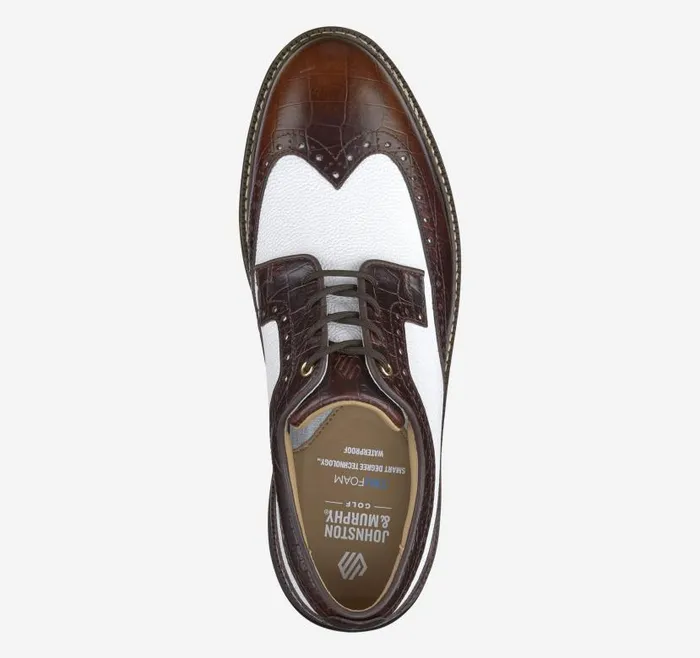 Men Johnston and Murphy LaceUps Upton GL3 Luxe Hybrid Dark Brown Waterproof Full Grainwhite Scotch Grain Men Johnston and Murphy LaceUps Upton GL3 Luxe Hybrid Dark Brown Waterproof Full Grainwhite Scotch Grain