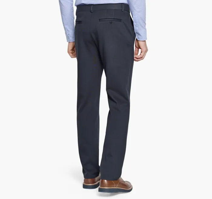Men Johnston and Murphy Pants and Jeans XC Flex Knit Pants Navy Solid Men Johnston and Murphy Pants and Jeans XC Flex Knit Pants Navy Solid