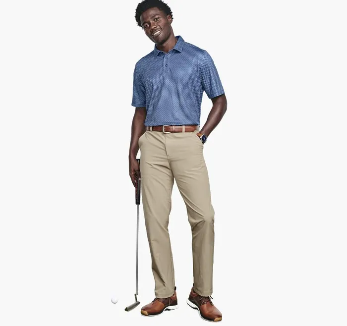 Men Johnston and Murphy Polos and Tees XC4 Performance Polo Navy Geo Men Johnston and Murphy Polos and Tees XC4 Performance Polo Navy Geo