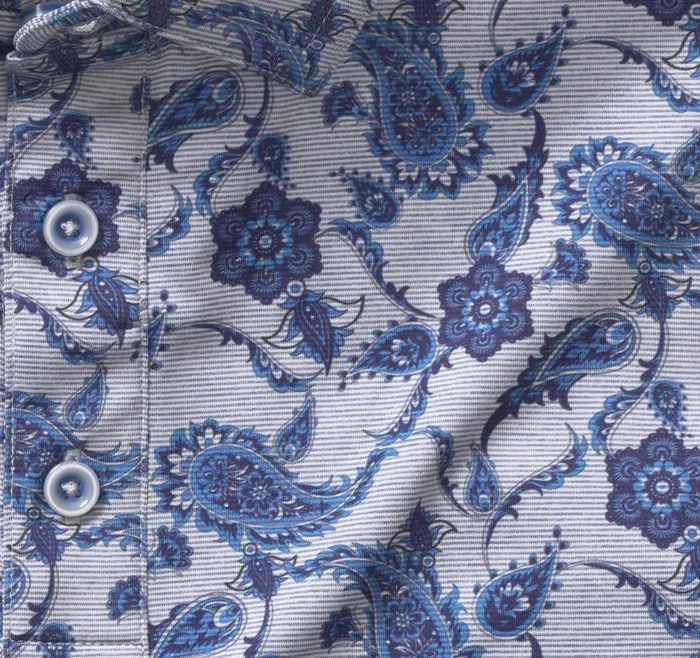 Men Johnston and Murphy Polos and Tees XC4 Performance Polo Navy Paisley Men Johnston and Murphy Polos and Tees XC4 Performance Polo Navy Paisley
