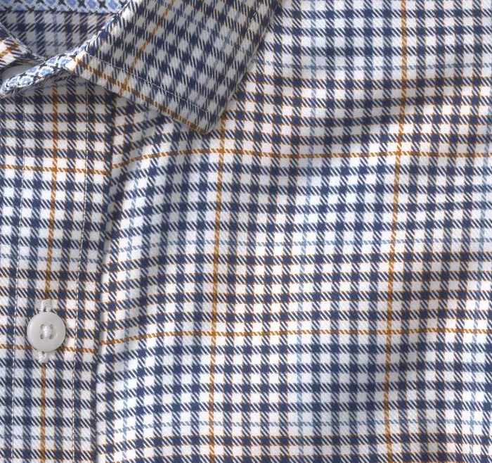 Men Johnston and Murphy Shirts NonIron Dress Shirt White Multi Glen Plaid Men Johnston and Murphy Shirts NonIron Dress Shirt White Multi Glen Plaid