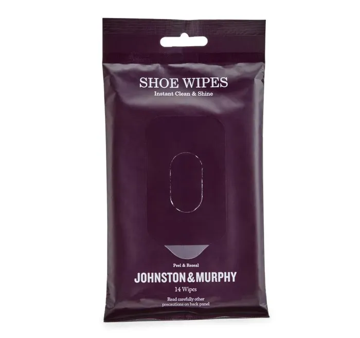 Men Johnston and Murphy Shoe Care and Accessories Shoe Wipes Clear