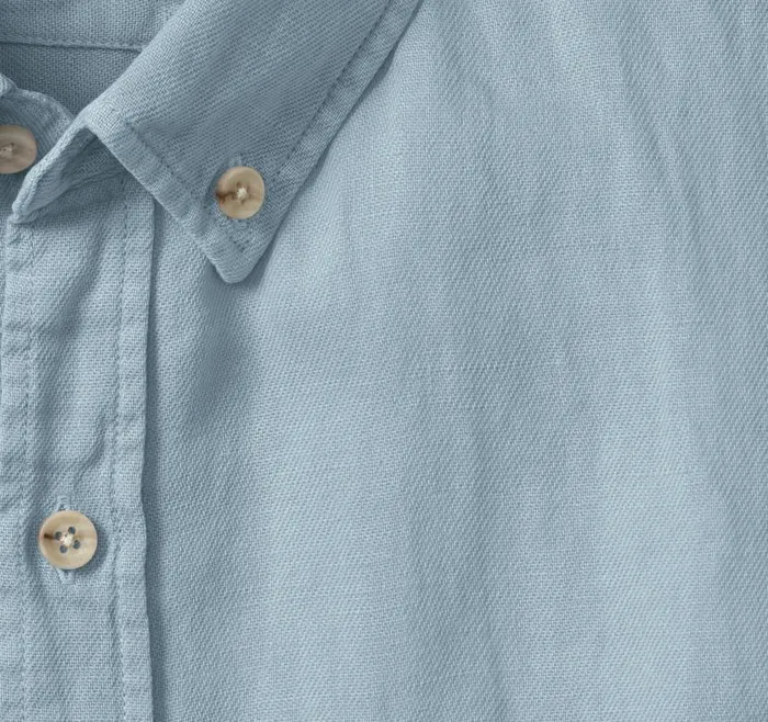 Men Johnston and Murphy ShortSleeve Shirts Garment Dyed Shirt Blue Men Johnston and Murphy ShortSleeve Shirts Garment Dyed Shirt Blue