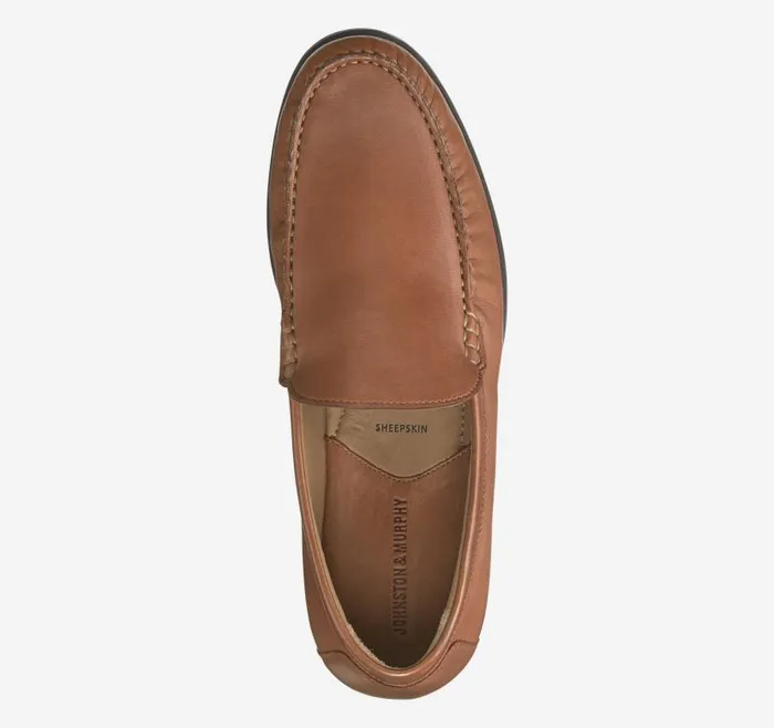 Men Johnston and Murphy SlipOns and Loafers Cresswell Venetian Loafer Cognac Sheepskin Men Johnston and Murphy SlipOns and Loafers Cresswell Venetian Loafer Cognac Sheepskin