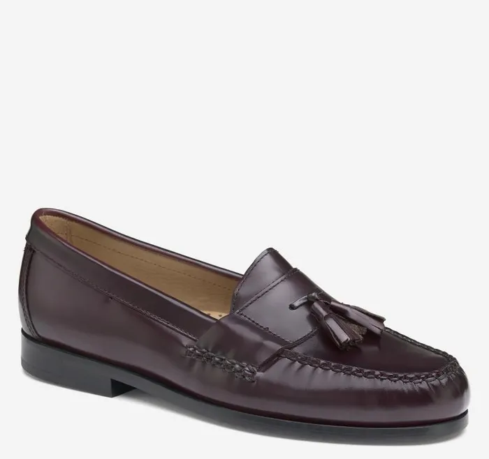 Men Johnston and Murphy SlipOns and Loafers Hayes Tassel Loafer Burgundy Full Grain Men Johnston and Murphy SlipOns and Loafers Hayes Tassel Loafer Burgundy Full Grain