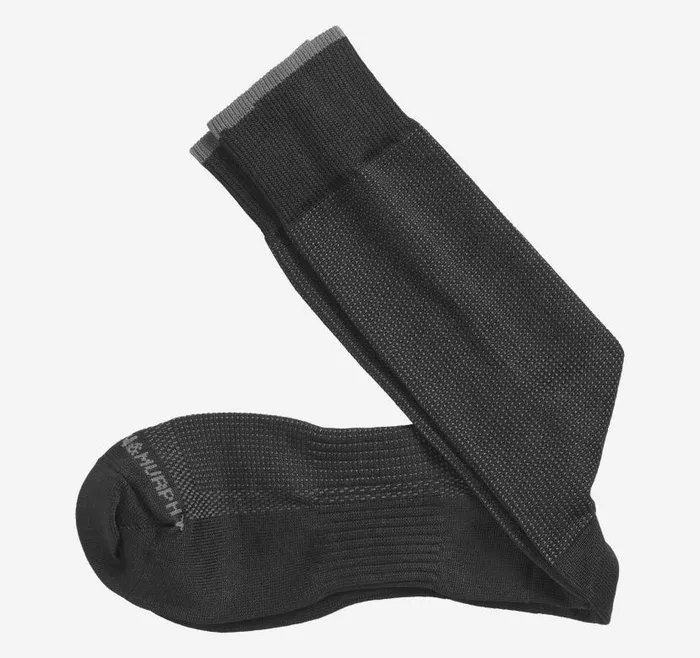 Men Johnston and Murphy Socks First In Comfort Classic Pin Dot Socks Black