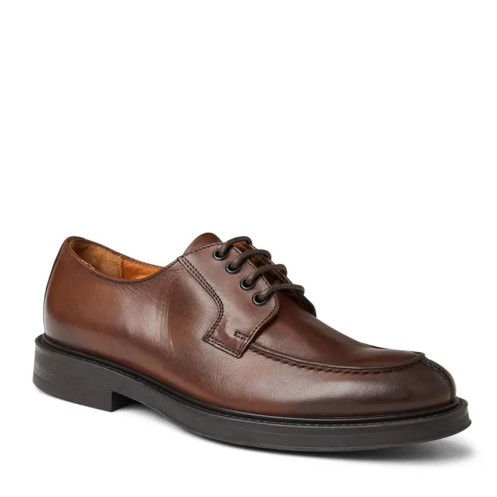 Men Laceups and Oxfords Bruno Magli Tyler Split Toe Leather DerbyCognac