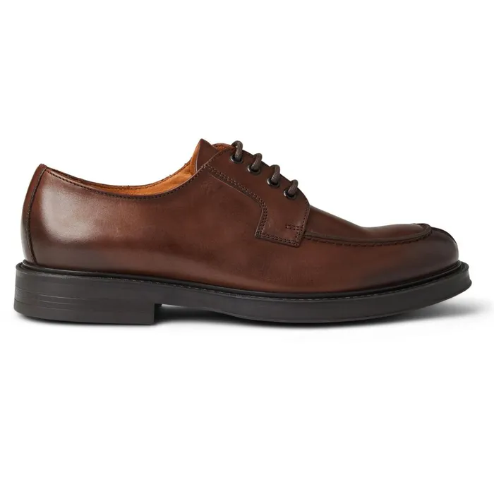 Men Laceups and Oxfords Bruno Magli Tyler Split Toe Leather DerbyCognac