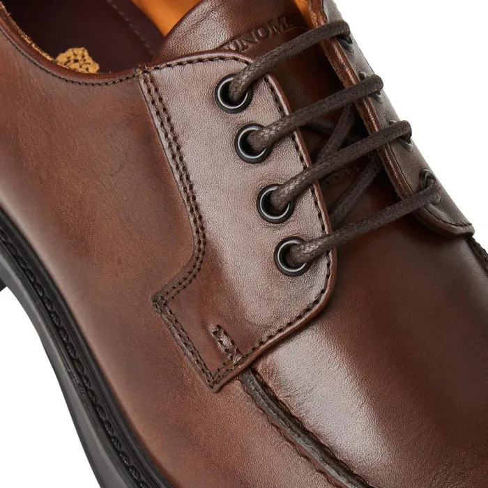 Men Laceups and Oxfords Bruno Magli Tyler Split Toe Leather DerbyCognac