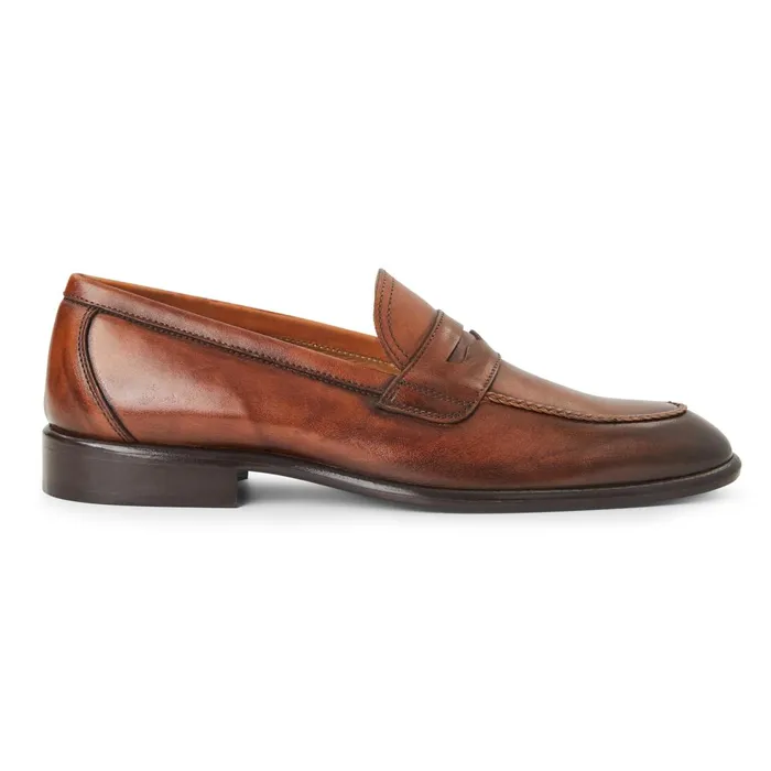 Men Loafers and Slipons Bruno Magli Arden Braided Leather LoaferCognac