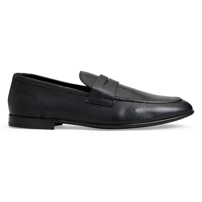 Men Loafers and Slipons Bruno Magli LASTRA SLIPON LEATHER LOAFERBLACK