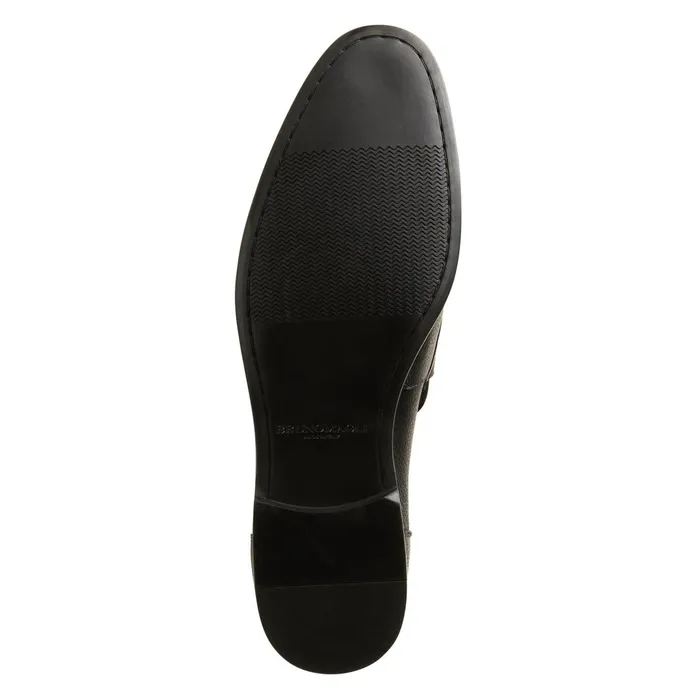 Men Loafers and Slipons Bruno Magli LASTRA SLIPON LEATHER LOAFERBLACK