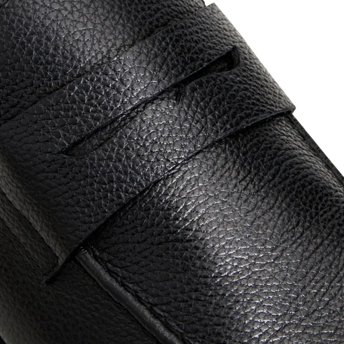 Men Loafers and Slipons Bruno Magli LASTRA SLIPON LEATHER LOAFERBLACK
