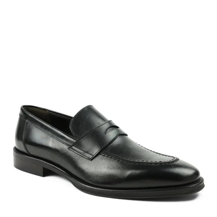 Men Loafers and Slipons Bruno Magli Nathan Penny Loafer 8211 Black