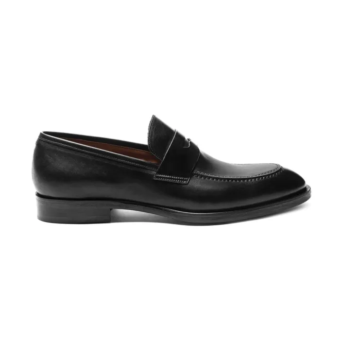 Men Loafers and Slipons Bruno Magli Payton Burnished Penny LoaferBlack