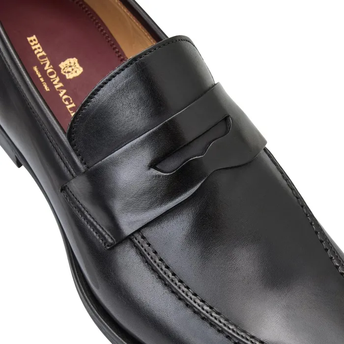 Men Loafers and Slipons Bruno Magli Payton Burnished Penny LoaferBlack