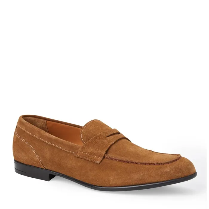Men Loafers and Slipons Bruno Magli Silas Suede Loafer 8211 Cognac
