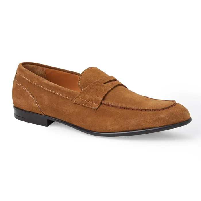 Men Loafers and Slipons Bruno Magli Silas Suede Loafer 8211 Cognac