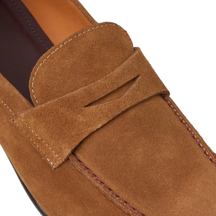 Men Loafers and Slipons Bruno Magli Silas Suede Loafer 8211 Cognac