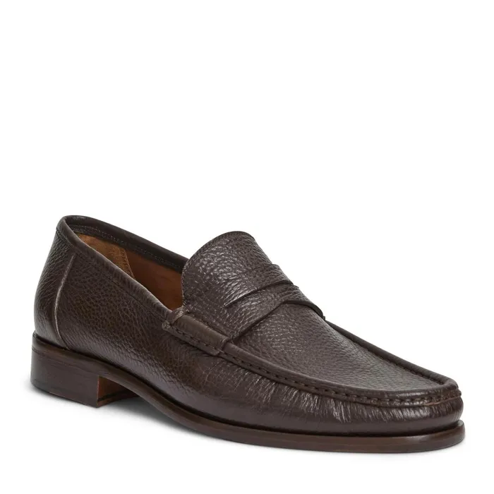 Men Loafers and Slipons Bruno Magli Tonio Slip On Loafer Brown Cervo Leather
