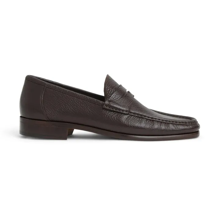 Men Loafers and Slipons Bruno Magli Tonio Slip On Loafer Brown Cervo Leather