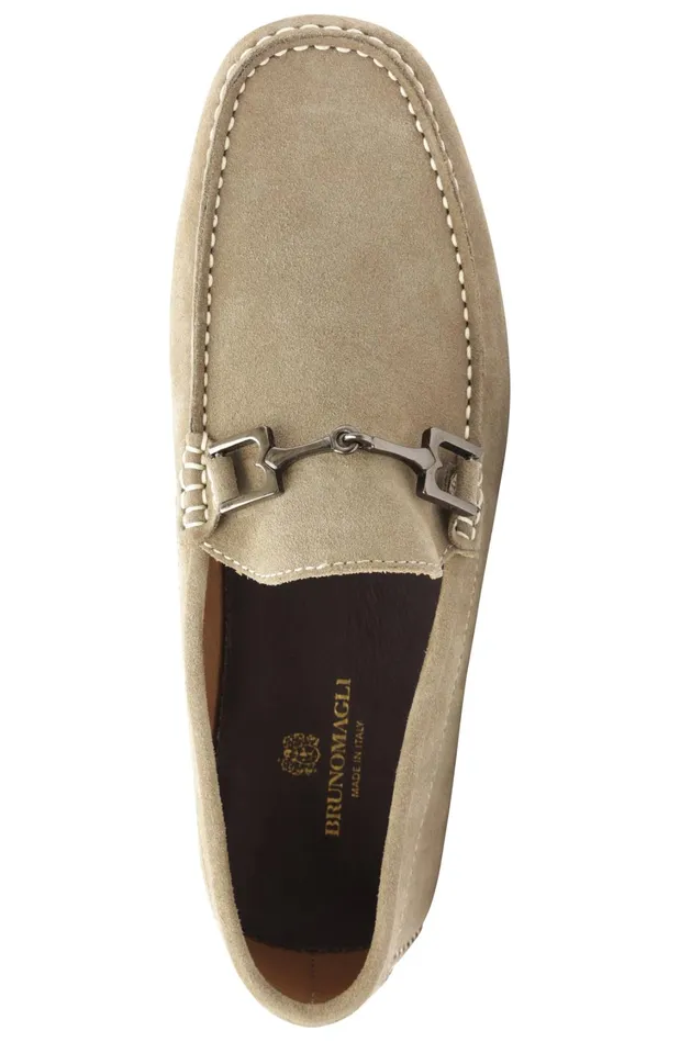 Men Loafers and Slipons Bruno Magli Xander Suede Driving Moccasin 8211 Taupe