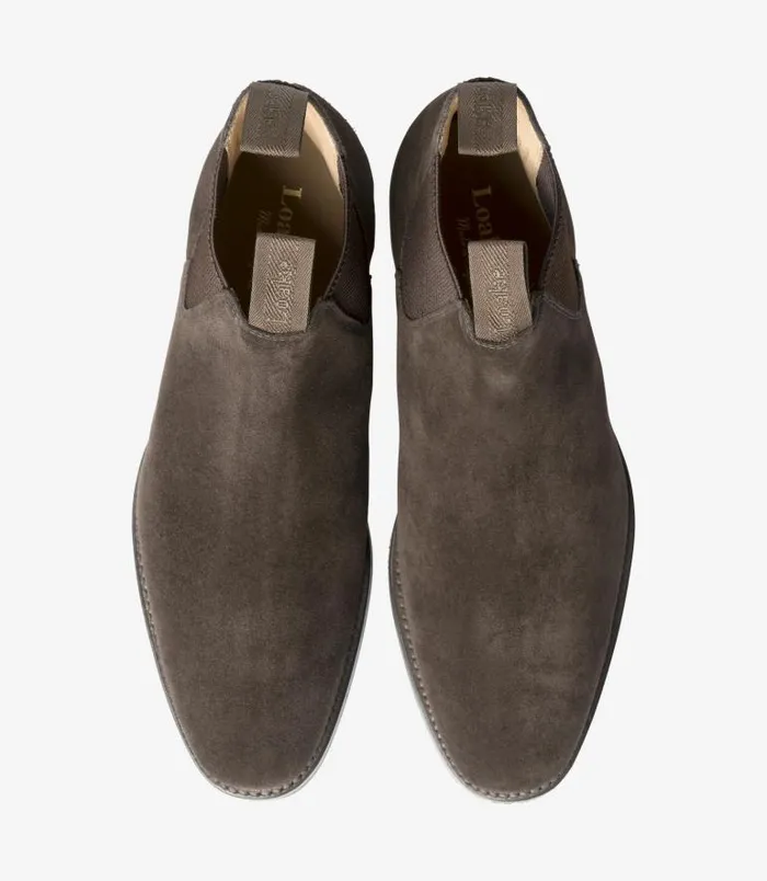 Men Loake Boots Chatsworth Dark Brown Suede Men Loake Boots Chatsworth Dark Brown Suede