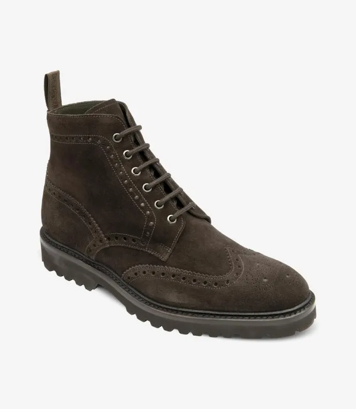 Men Loake Boots Pegasus Dark Brown Suede Men Loake Boots Pegasus Dark Brown Suede