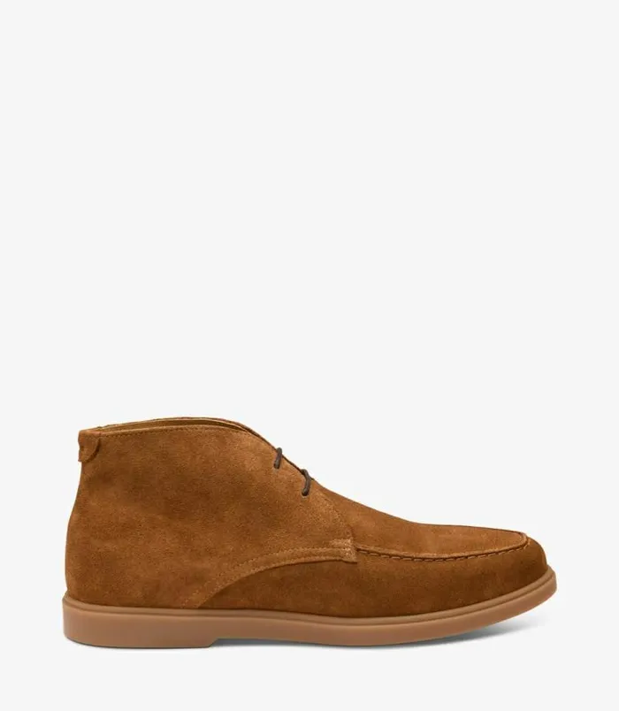 Men Loake Chukka Boots Amalfi Chestnut Brown Suede