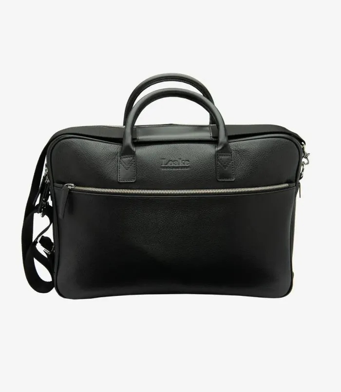 Men Loake Day Bags Westminster Briefcase Black Grain