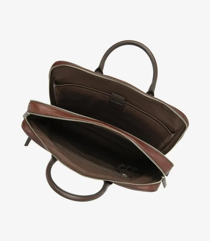 Men Loake Formal Bags Westminster Briefcase Brown Grain