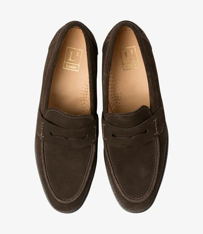 Men Loake Loafers 356 Dark Brown Suede Men Loake Loafers 356 Dark Brown Suede
