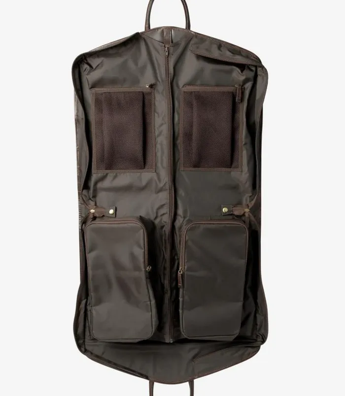 Men Loake Overnight and Wash Bags London Suit Carrier Brown