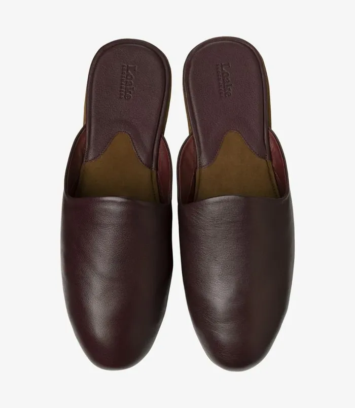 Men Loake Slippers Garrick Slippers Burgundy Grain Men Loake Slippers Garrick Slippers Burgundy Grain